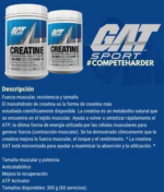 Gat Creatina Monohidratada 1 Kg / 200 srv