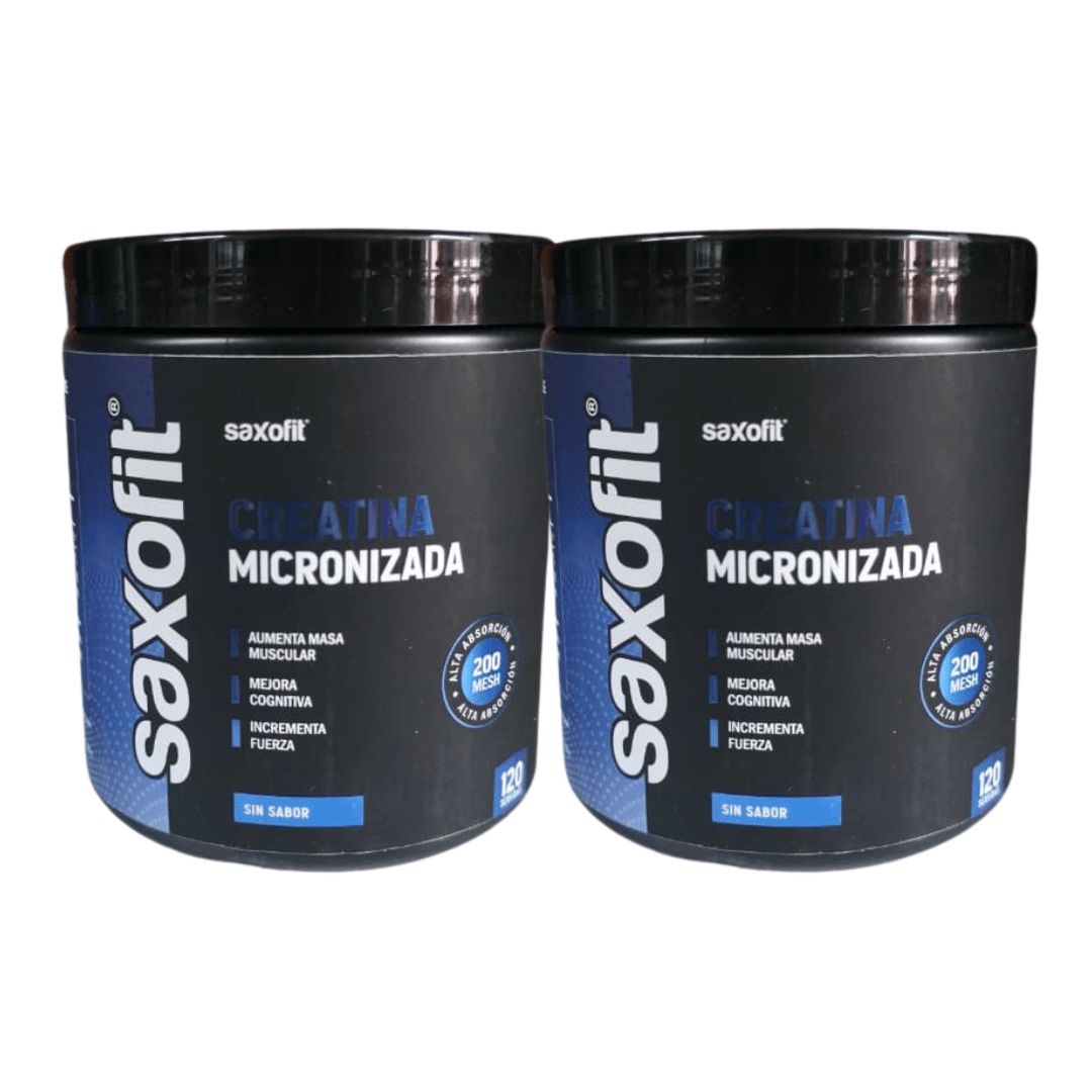 Saxofit Combo Creatina Micronizada 200 Mesh / 300g x 120 Srv.