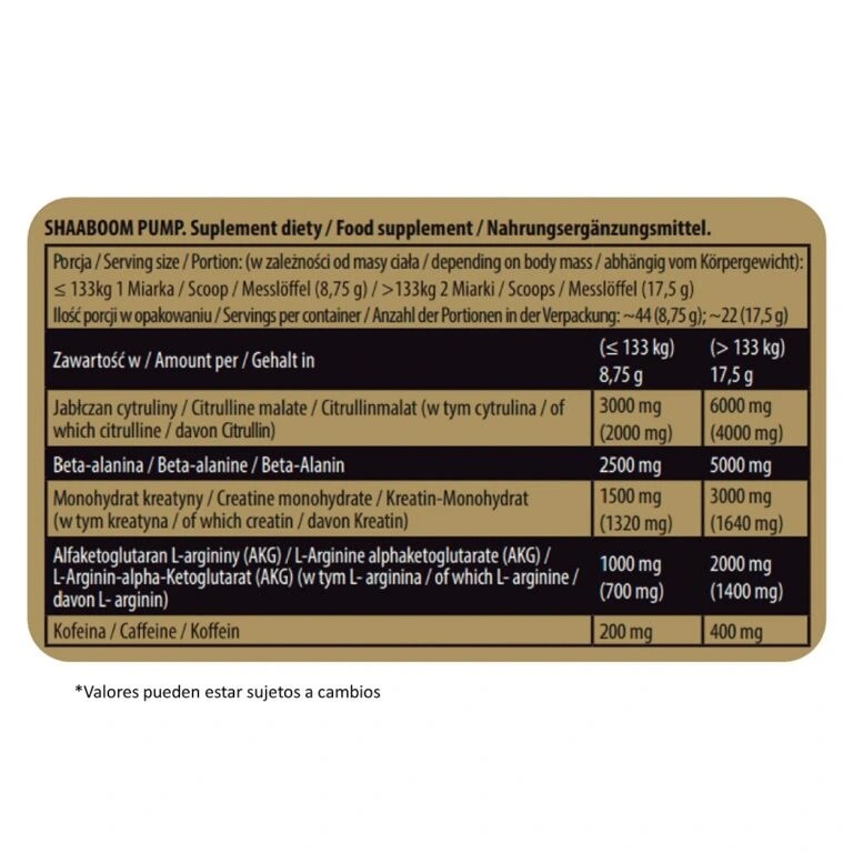 Levrone Shaaboom Pump 385g Fruit Punch