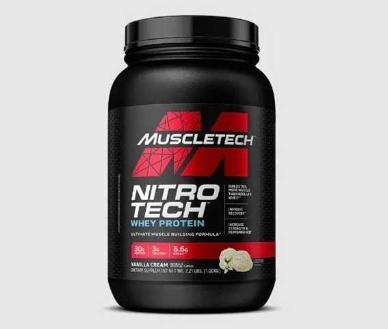 MuscleTech Nitro Tech Proteina Whey Isolate 2.21 Lbs Vainilla
