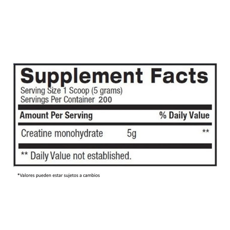 Bpi Sports Creatina Micronizada 1 Kg x 200 Srv.