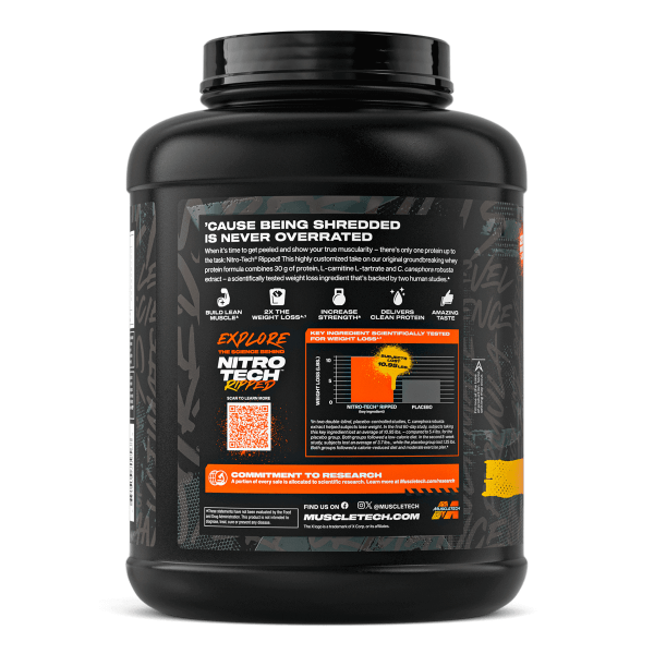 MuscleTech Proteína Whey Isolate Nitro Tech Ripped 4 Lbs Vainilla