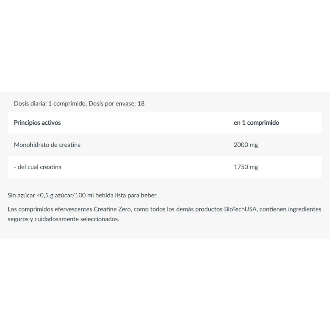 BioTech Creatina Monohidratada 300g / 60 Srv.