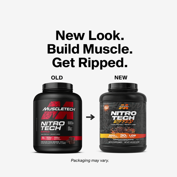 MuscleTech Proteína Whey Isolate Nitro Tech Ripped 4 Lbs Vainilla