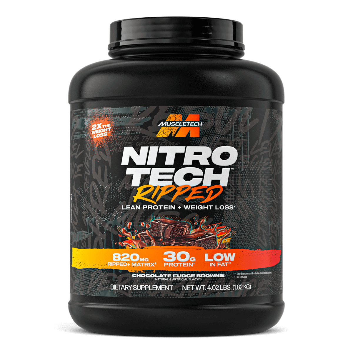 MuscleTech Proteína Whey Isolate Nitro Tech Ripped 4 Lbs Vainilla