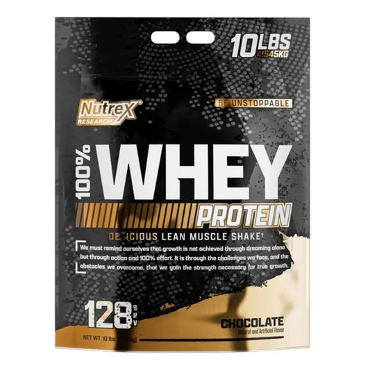 Nutrex Proteína Whey 100% 10 Lbs 128 Srv