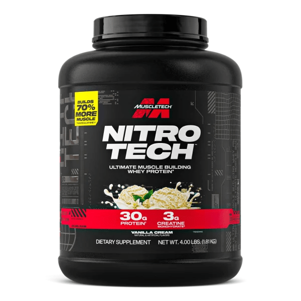 MuscleTech Proteína Whey Isolate Nitro Tech 4 Lbs Vainilla
