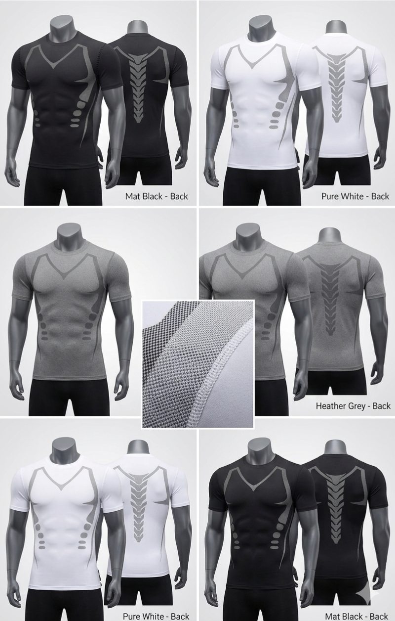 Camiseta Deportiva de Compresión para Hombre talla M – Rendimiento y Recuperación